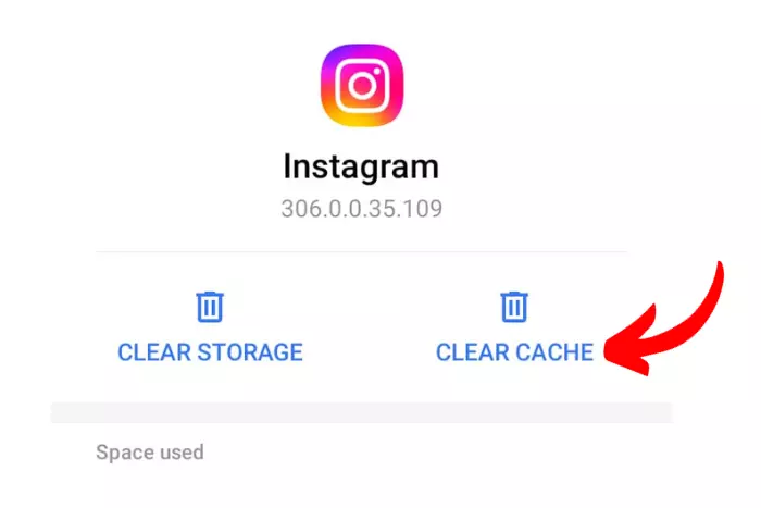 clear instagram cache android