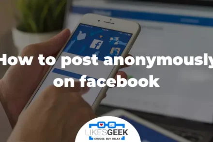 anonymously on facebook