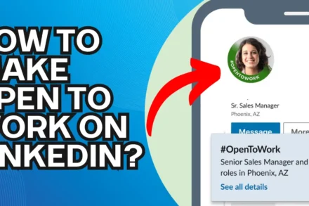 make open to work on LinkedIn