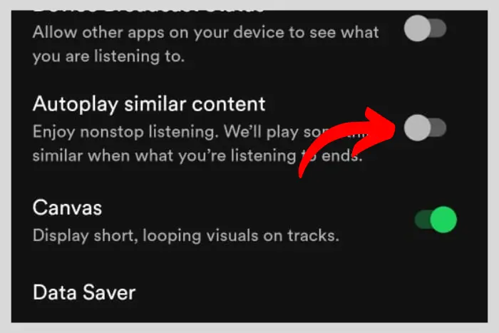 turn on private session spotify web player