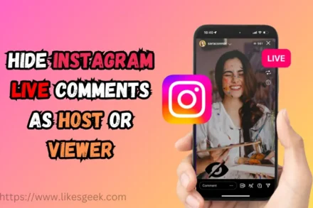 Hide Instagram Live Comments as Host or Viewer