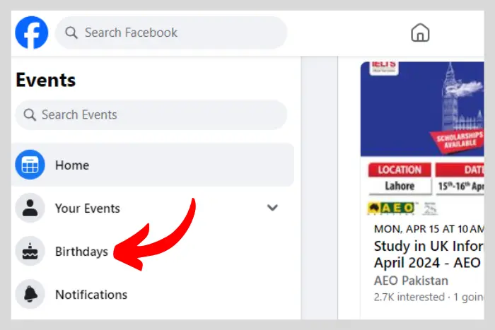 How to See Birthdays on Facebook Through Mobile